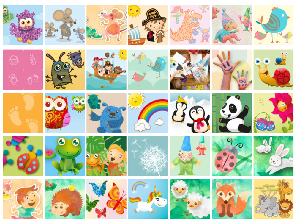 Einfach ein vorhandenes Design aussuchen oder eigene Grafiken verwenden Vorschau verschiedener Muster und Designs